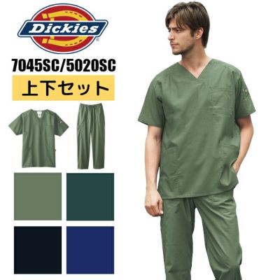 Dickies スクラブ 上下セット ストーン 新品未使用 スクラブ+ストレートパンツ 上下セット ディッキーズ[フォーク