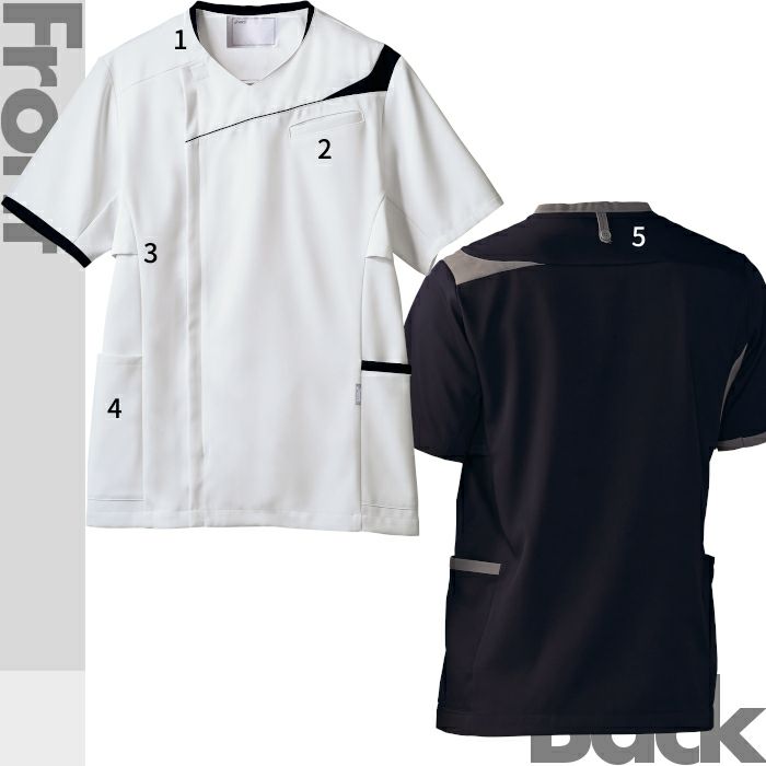 白衣 スクラブ 男性用 CHM854 asics | 制服専科 白衣 スクラブ 男性用 CHM854 asics | 制服専科