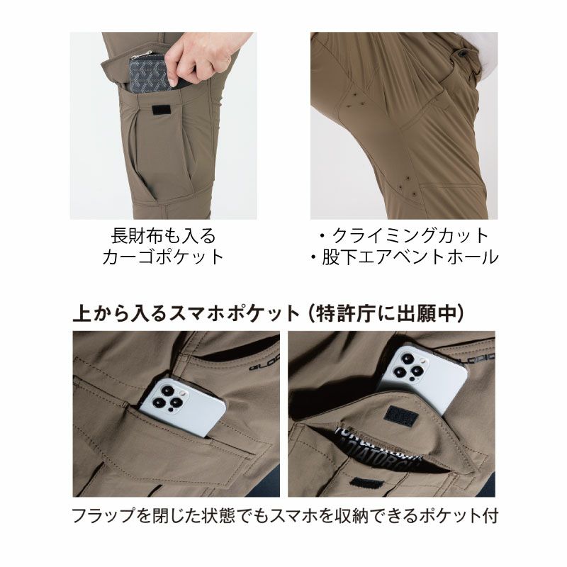 コーコス グラディエーター ショートパンツ gx-3816|ディティール