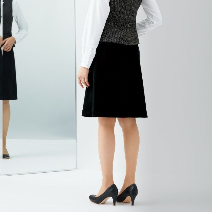 FOLK FS45865 Aラインニットスカートの着用シーン